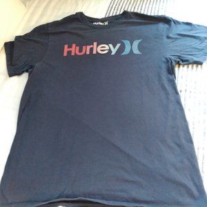 Mens Hurley Navy Blue T-Shirt Tee Size Medium